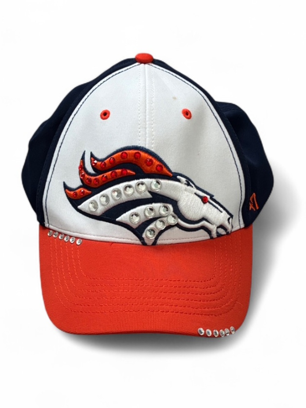47 NFL Denver Broncos Rhinestone Cap - Orange, Navy & White